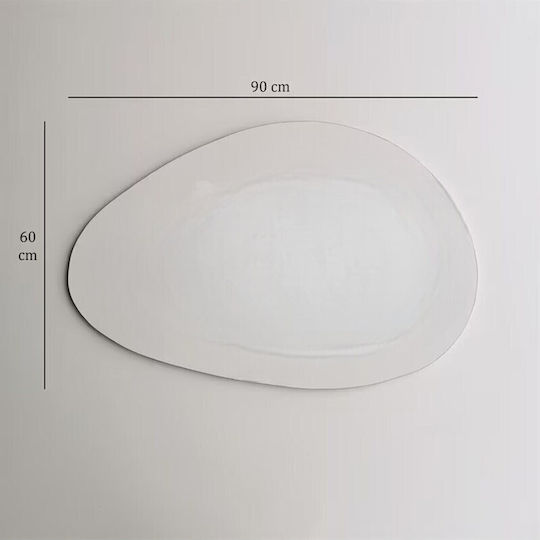 SteweHome SteweHome Wandspiegel Asymmetrischer mit Beige Hölzernem Rahmen 90x60cm