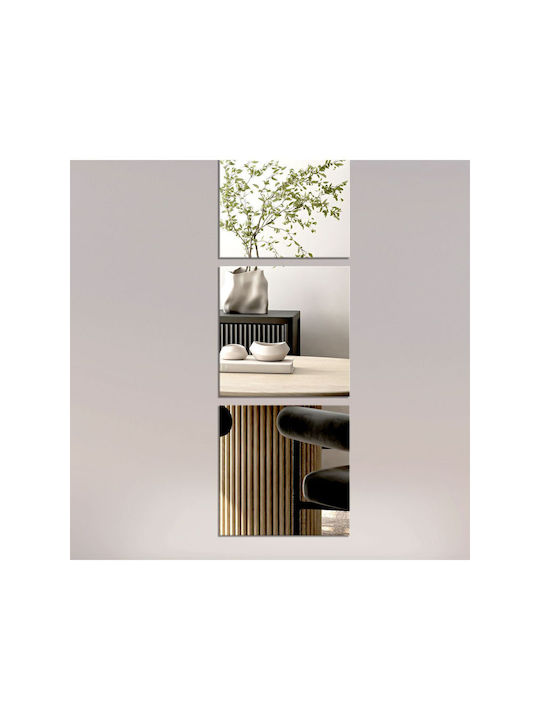 SteweHome SteweHome Wandspiegel mit Silber Glas Rahmen 30x30cm 4 Stück