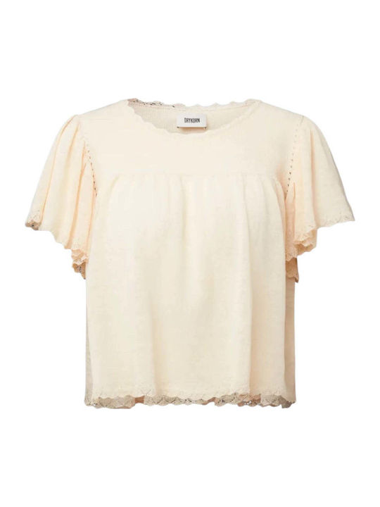 Women's Beige Crop Top