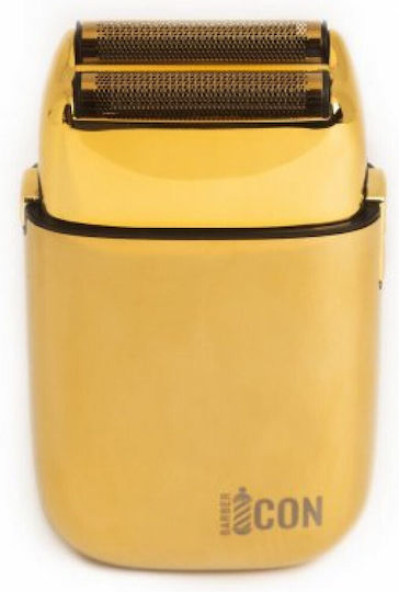 Barber Icon Full Metal Zero Lithium Gold Foil Electric Shaver Face / Body Rechargeable