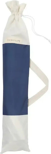 Compact Compact Marine Stripe Umbrelă Pliabilă De Plajă Diametru 1.7m