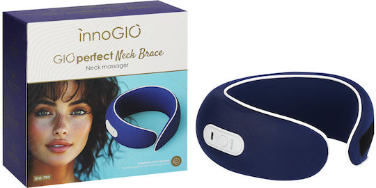 innoGio Massage Device for the Neck with Vibration and Heating Function Blue