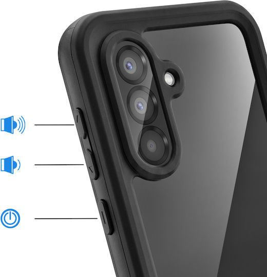 Shellbox Complete 360° Case Galaxy A56 Ip68 Waterproof Transparent Black