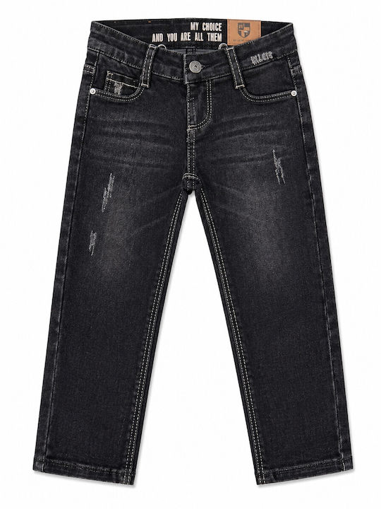 Kinder Schlaghose Jeans Schwarz