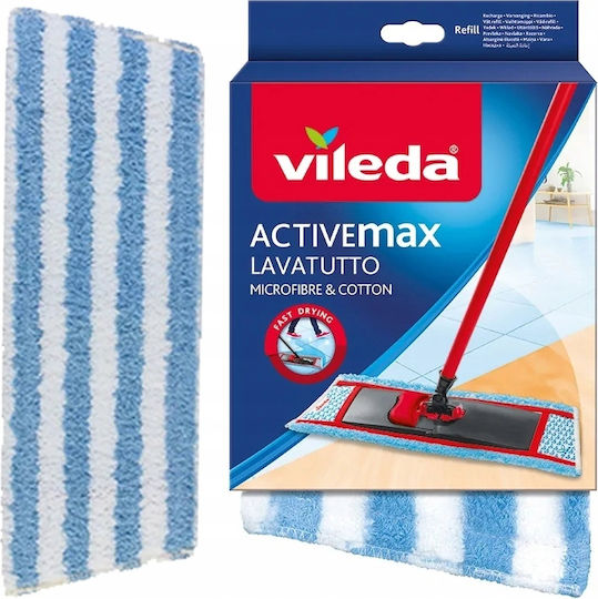 Vileda Active Max Flat Mop Ανταλλακτικό Πανί Παρκετέζας