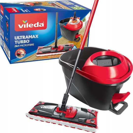 Vileda Ultramax Dreh Parkettmop mit Mikrofasern