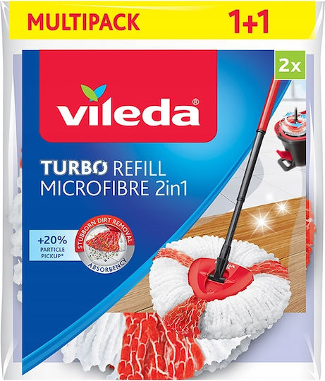 Vileda Turbo Drehbares Ersatzteil für Mopp 2 Stück