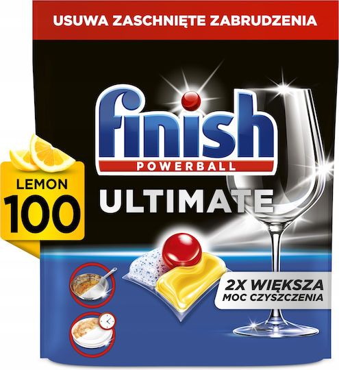 Finish Ultimate Επαγγελματικές 100 Κάψουλες Πλυντηρίου Πιάτων