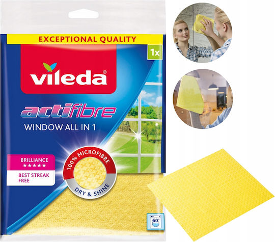 Vileda Actifibre Window Cloth 1 Pc