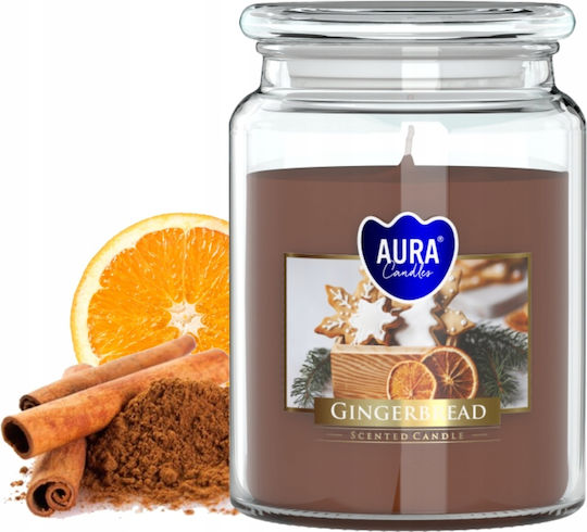 Aura Glass Αρωματικό Κερί σε Βάζο με Άρωμα Κανέλα