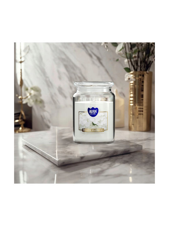Aura Glass Αρωματικό Κερί σε Βάζο με Άρωμα Βανίλια
