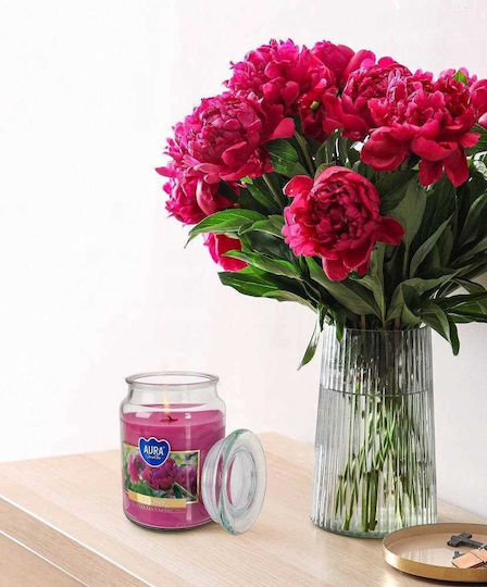 Aura Glass Αρωματικό Κερί σε Βάζο με Άρωμα Κανέλα