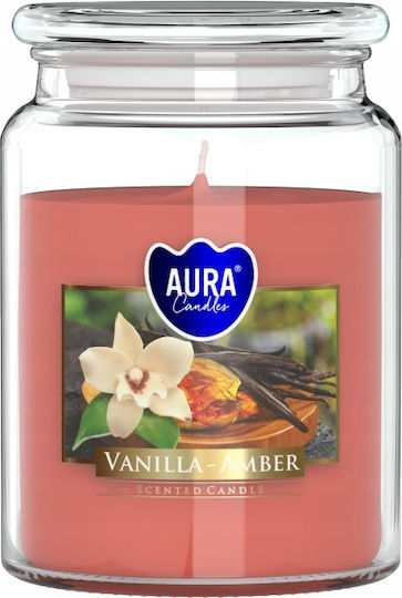 Aura Glass Αρωματικό Κερί σε Βάζο με Άρωμα Βανίλια