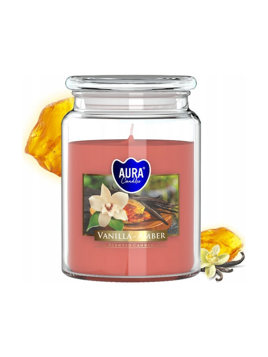 Aura Glass Αρωματικό Κερί σε Βάζο με Άρωμα Βανίλια