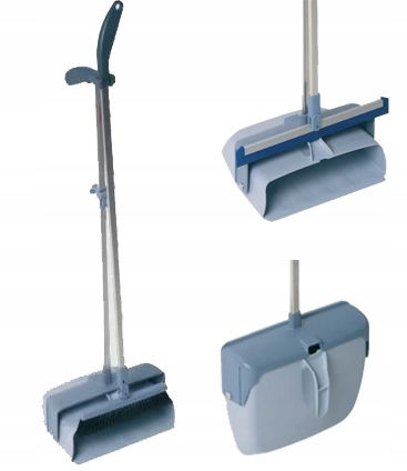 Lobby Set Dustpan Closed On Rod + Broom Lobby System 25 Cm