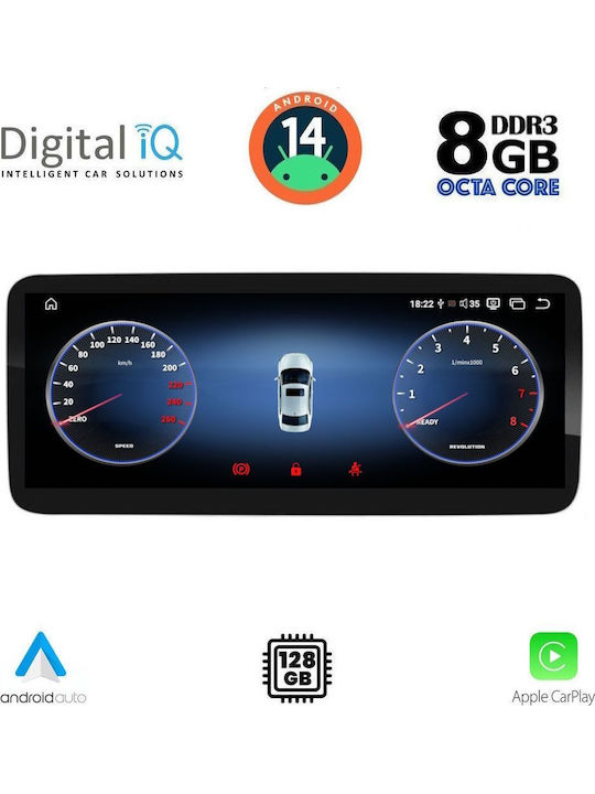 Digital IQ Car Audio System for Mercedes-Benz B Class 2012-2015 (Bluetooth/USB/AUX/WiFi/GPS/Apple CarPlay/Android Auto) with 10.25" Touch Screen