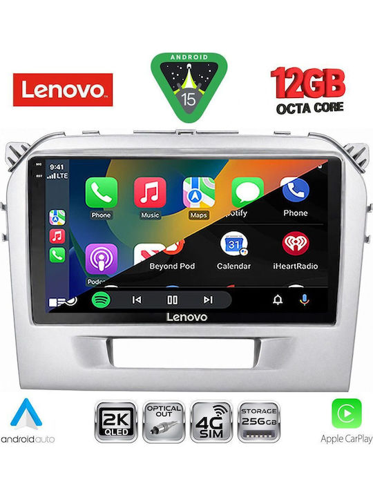 Lenovo Car Audio System for Suzuki Vitara 2016-2022 (Bluetooth/USB/WiFi/GPS/Apple CarPlay/Android Auto) with 9" Touch Screen