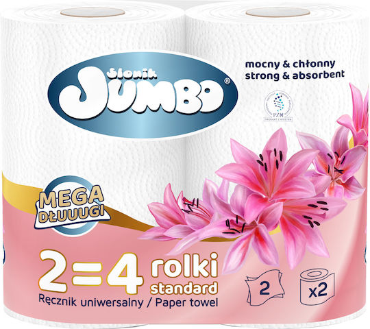 Paper Towel 2-ply Słonik Jumbo Mega Extra Long White 2w 60 Rolls