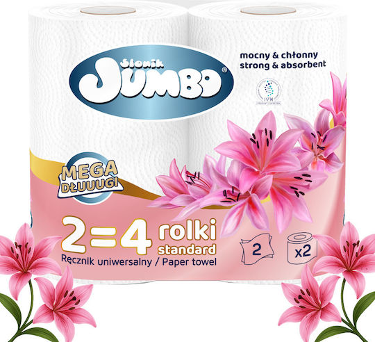 Paper Towel 2-ply Słonik Jumbo Mega Extra Long White 2w 60 Rolls