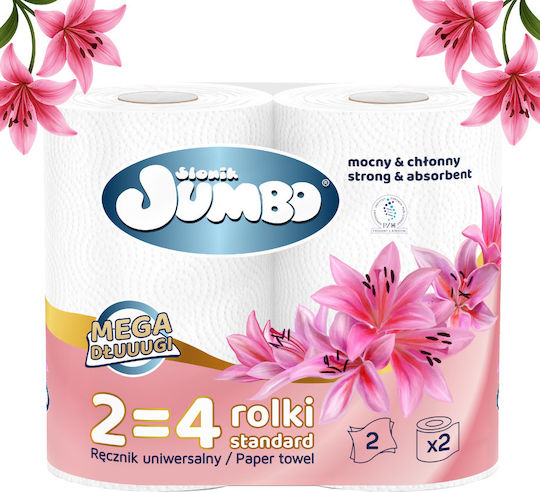 Paper Towel 2r Słonik Jumbo Mega Extra Long White 2-ply 30 Rolls
