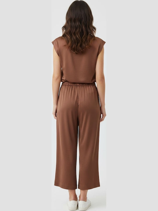 Γυναικεία Μπλούζα Κοντομάνικη Brown