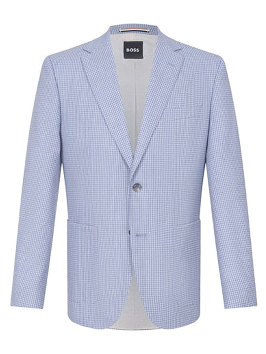 Men’s Suit Jacket with Regular Fit Light Blue