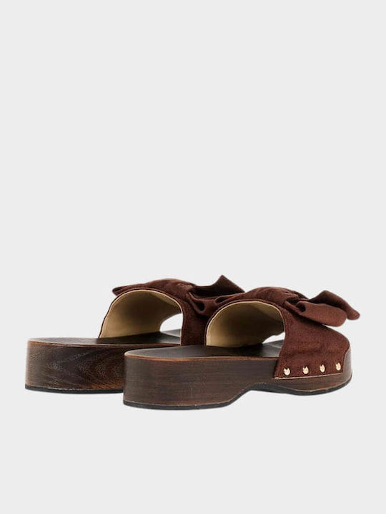 Women's Flat Sandals Flatforms Brown