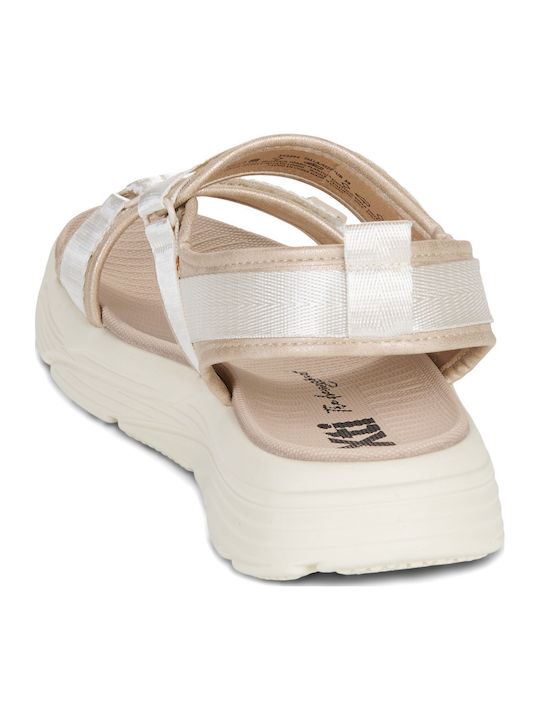 Γυναικεία Σανδάλια Flatforms Μπεζ