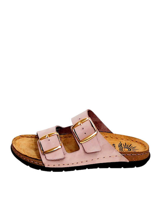 Women's Flat Sandals Pink SIENNA-50302-Pearl