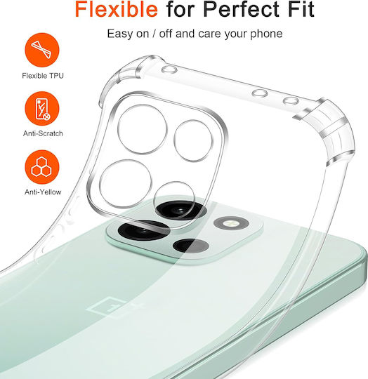 Techsuit Shockproof Clear Silicone Oneplus Nord 6 Clear
