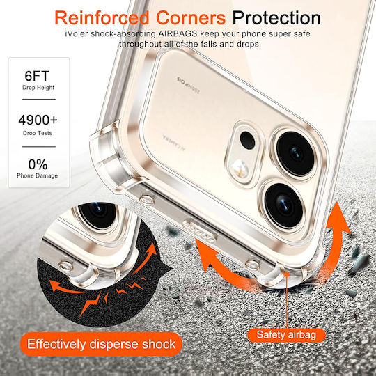 Techsuit Shockproof Clear Silicone Honor 600 Pro Clear