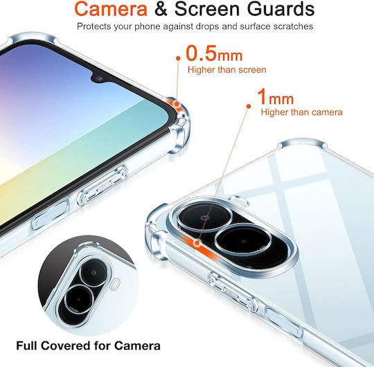Techsuit Stoßfeste Klare Silikon Handyhülle Für Xiaomi Redmi A7 Pro 4G Transparent