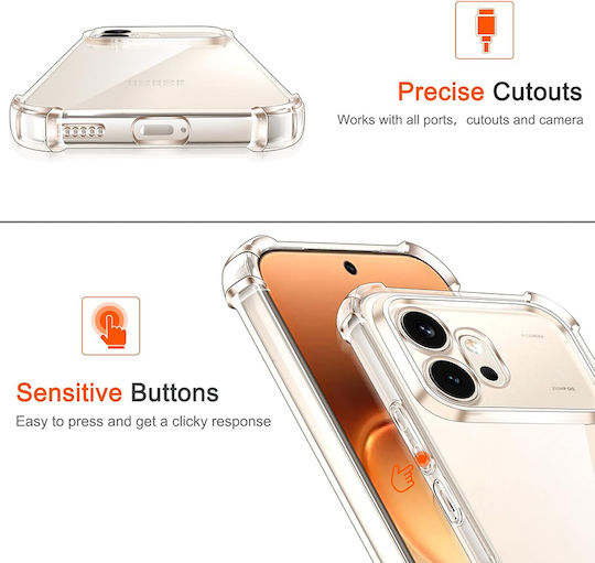 Techsuit Shockproof Clear Silicone Honor 600 Clear