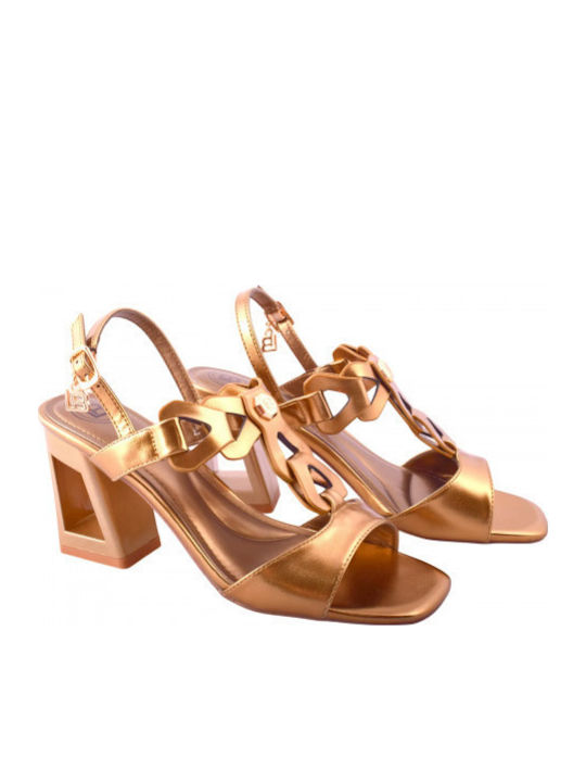Goldene Damen Sandalen