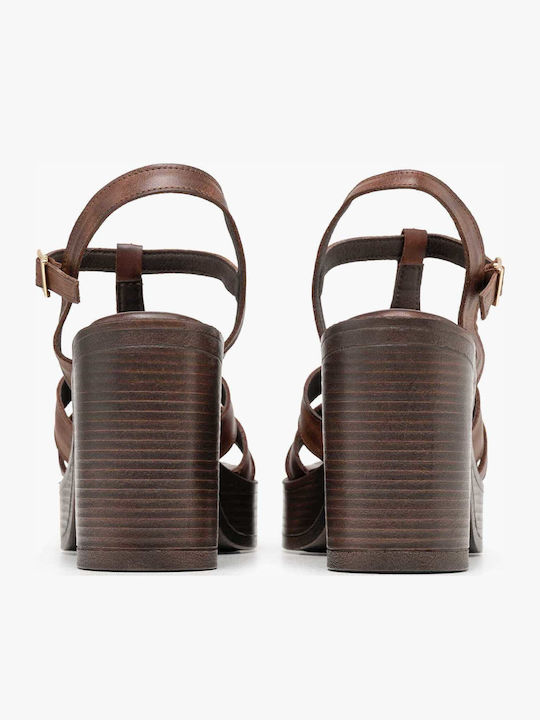 Damen Sandalen Braun