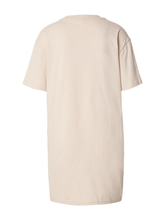 Ladies Summer Mini T-Shirt Dress Cloud