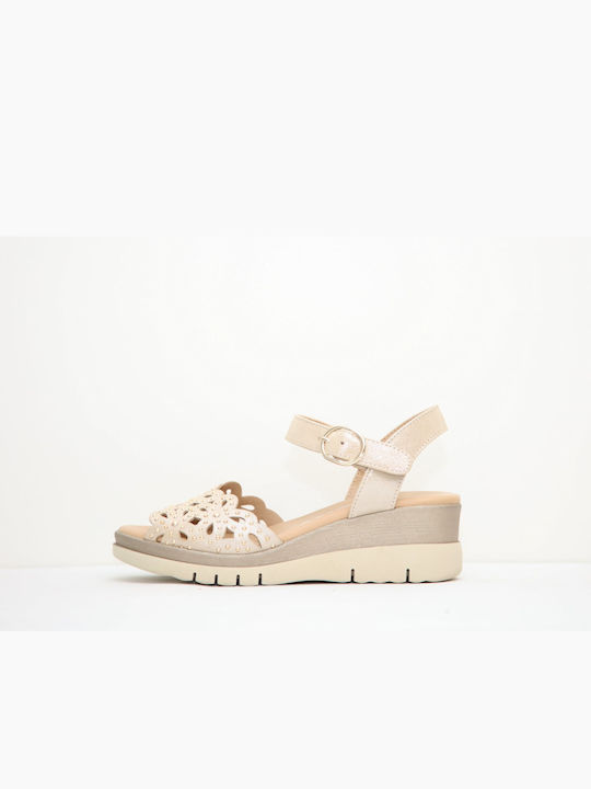 Anatomische Damenplattformen Beige