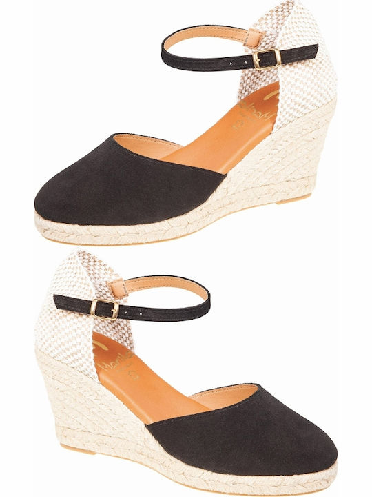 Platforme Dama Tip Espadrile Negre