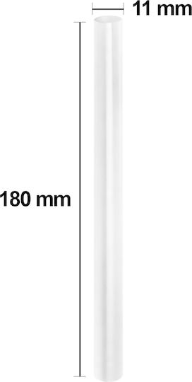 Avizar Pack 5 Hot Melt Glue Sticks 11 X 180 Mm Stick Format White