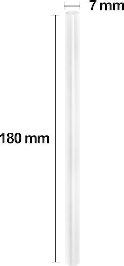 Avizar Pack 10 Hot Melt Glue Sticks 7 X 180 Mm Stick Format White