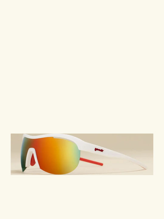 Goodr Unisex Γυαλιά Ηλίου με Λευκό Σκελετό και Πολύχρωμο Φακό G00871-SCG-01