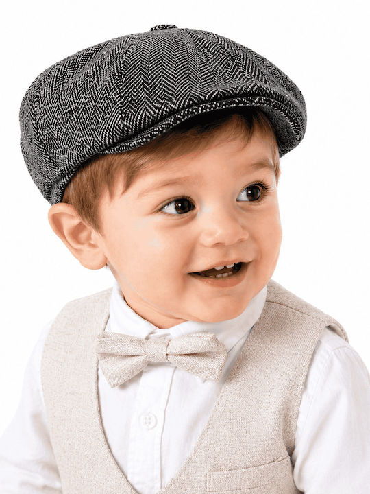 TakTakBaby Kids' Fabric Beret Hat Black
