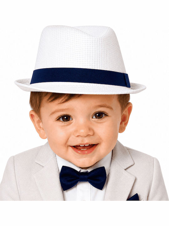 TakTakBaby Kids' Hat Fedora Straw White