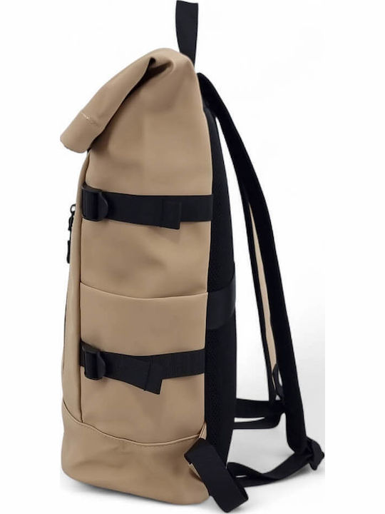 Mcan Waterproof Laptop Backpack 15.6" in Beige Colour M-158