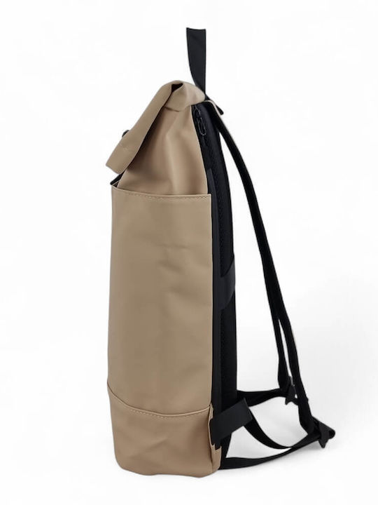 Mcan Waterproof Laptop Backpack 15.6" in Beige Colour M-159