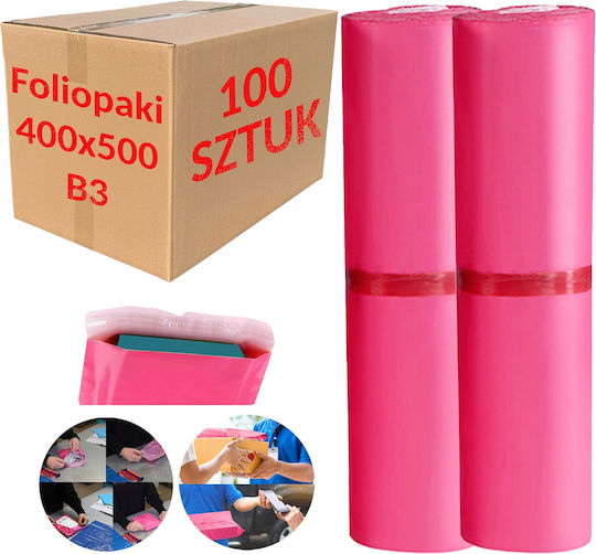 Pink Courier Bags B3 400x500mm 100 Pcs