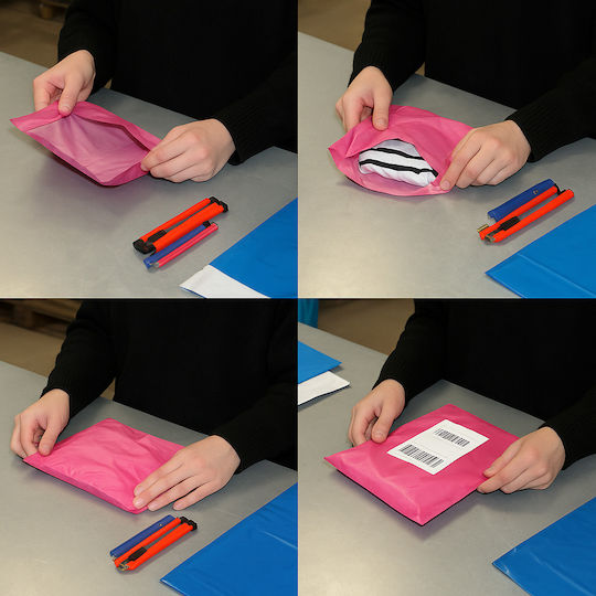 Pink Courier Bags C3 350x450mm 100 Pcs