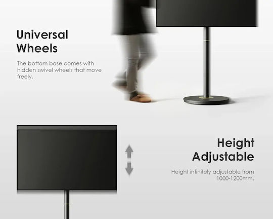 Fitueyes S02M1445B TV-Halterung Boden bis 65 Schwarz