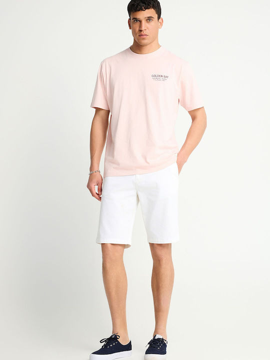 Funky Buddha Ανδρική Βερμούδα Chino Λευκή Funky Buddha Ανδρική Βερμούδα Chino Λευκή