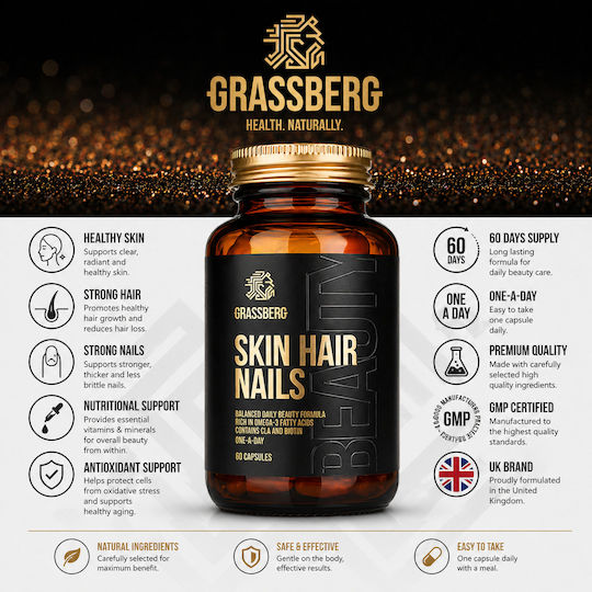 Grassberg Piele Păr Unghii 120 Capsule